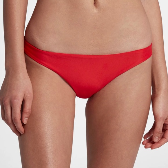 Hurley Women's Quick Dry Compression Surf Bikini Bottom Red Size XL - Picture 4 of 10